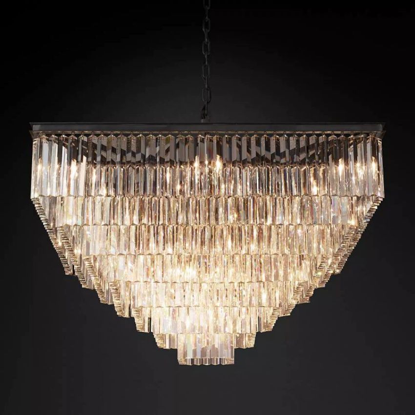 Franky Classicm Square Chandelier 47"
