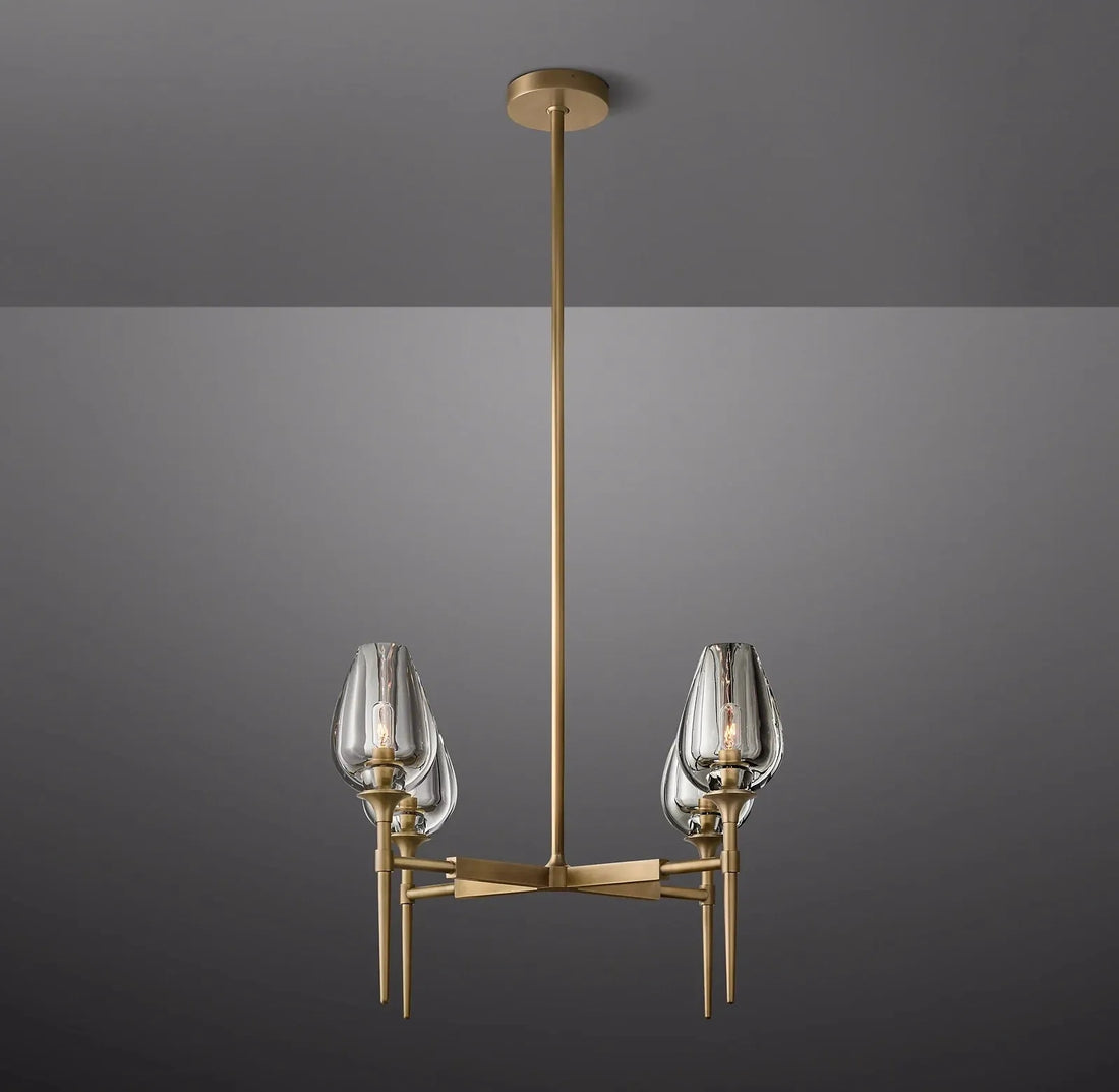 Tulip Round Chandelier 27"
