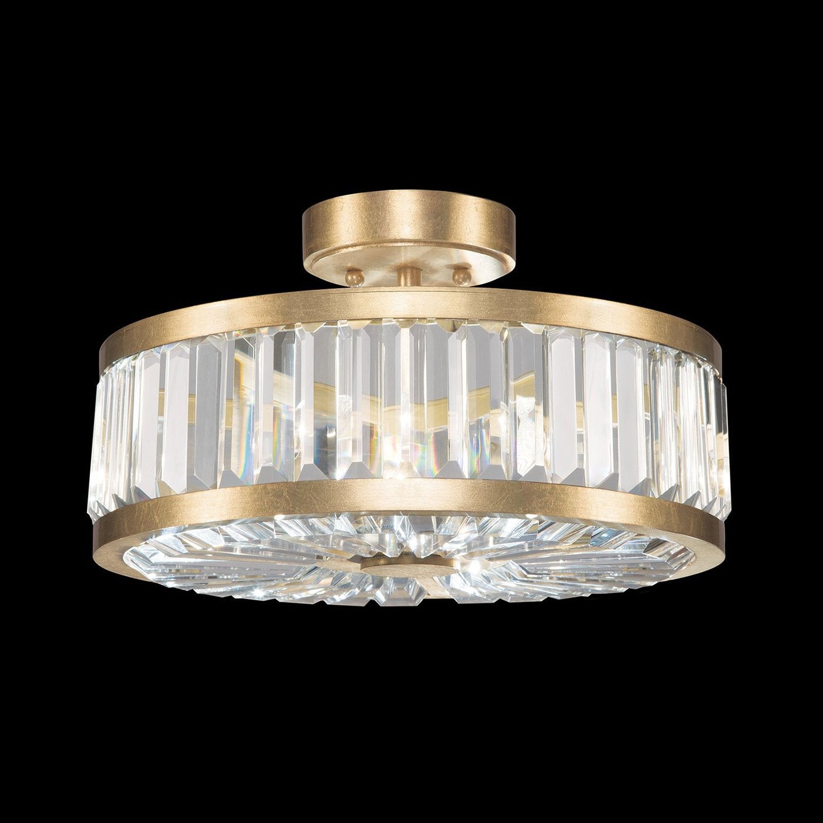 Crystal Enchantment 16" Round Semi Flush Mount
