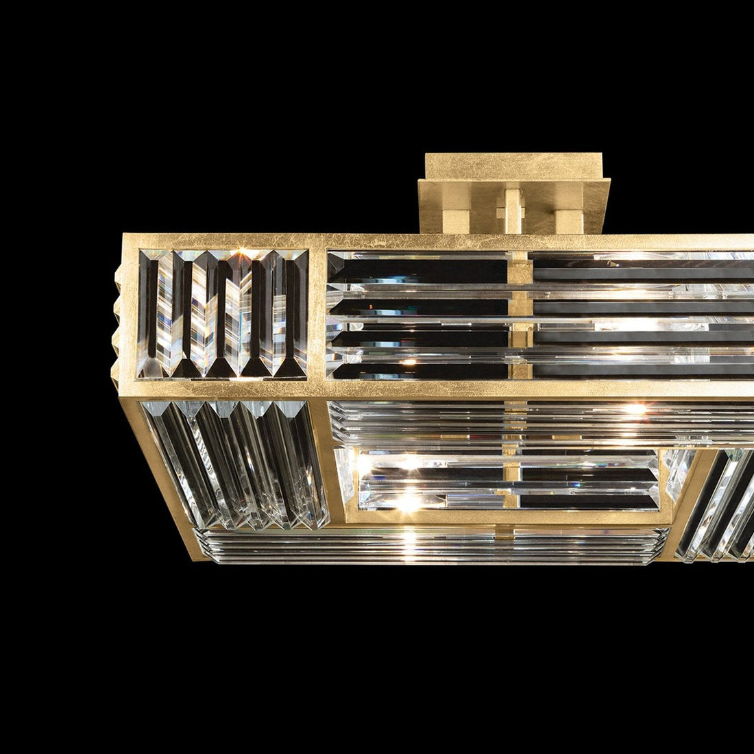 Crystal Enchantment 25" Square Semi Flush Mount