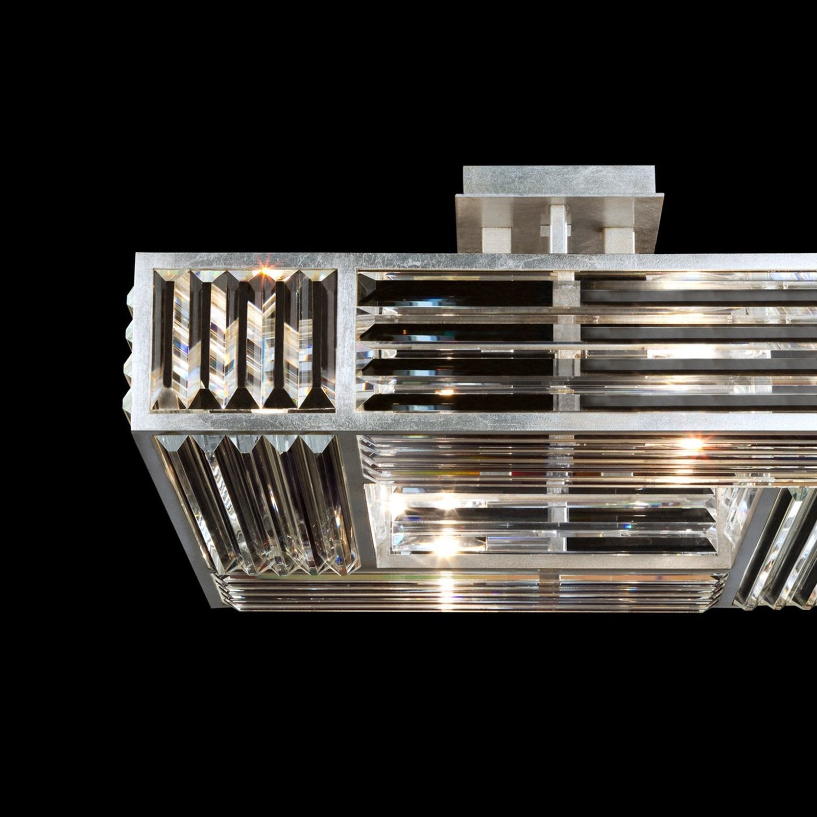 Crystal Enchantment 25" Square Semi Flush Mount