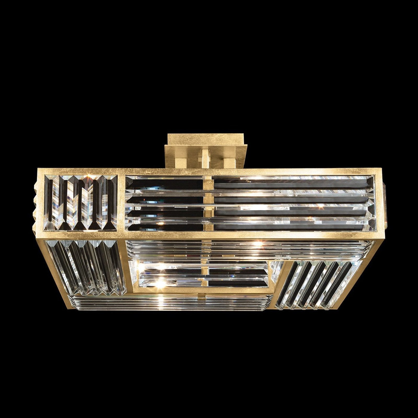 Crystal Enchantment 25" Square Semi Flush Mount