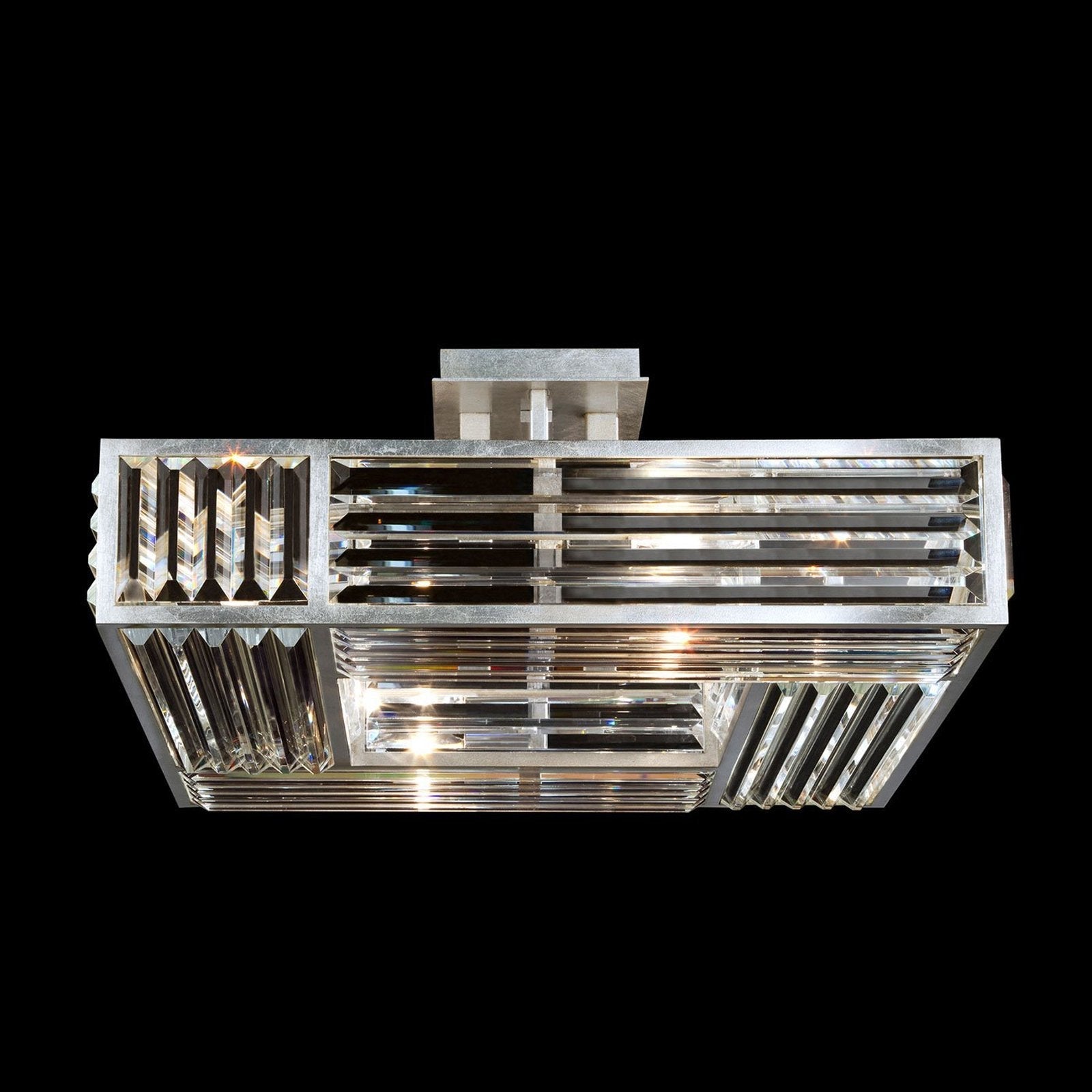 Crystal Enchantment 25" Square Semi Flush Mount