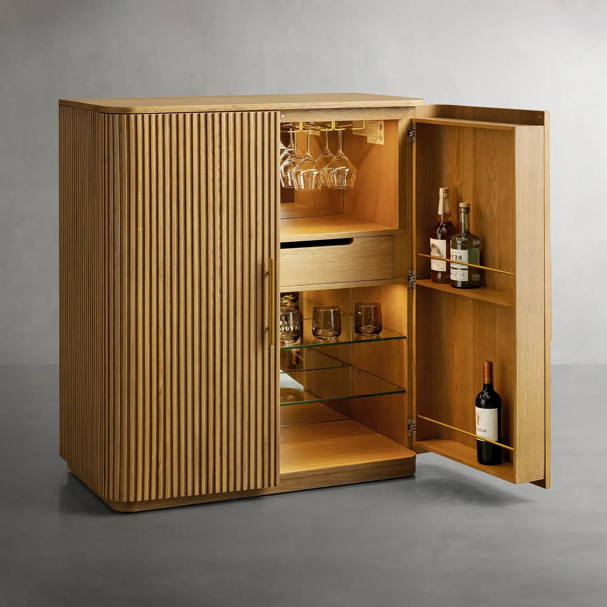 Finley Wood Bar Cabinet