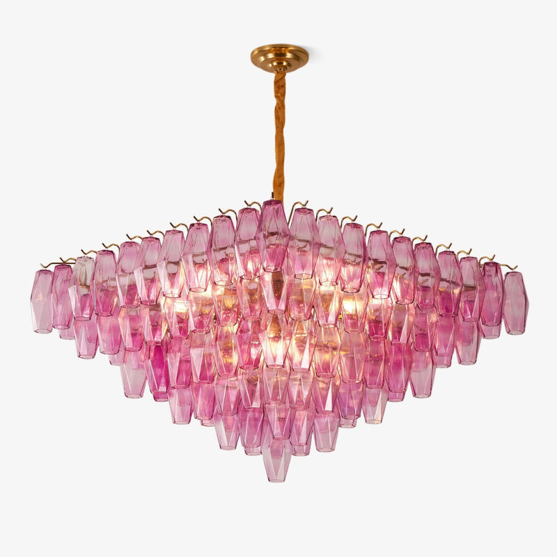 Fuchsia Prism Empire Chandelier
