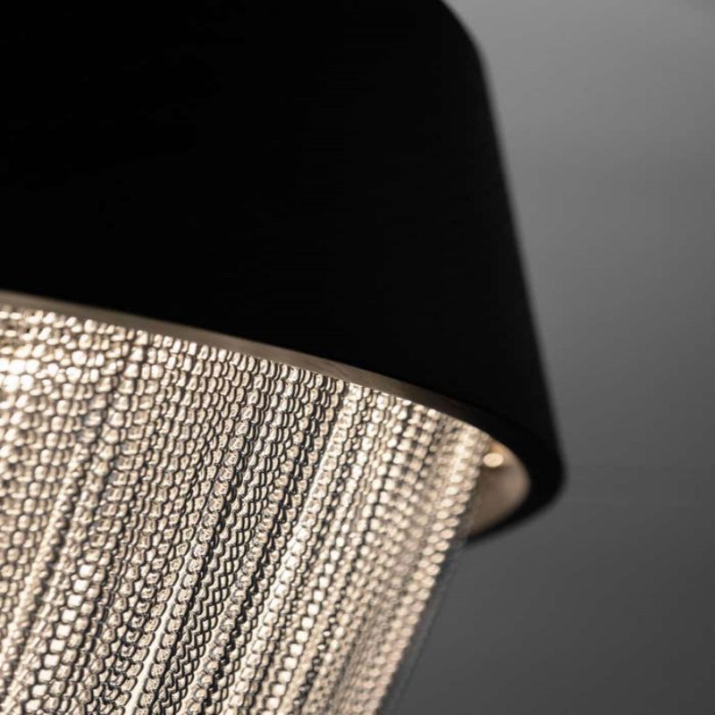 Alisa Oak Aluminium Chain Chandelier
