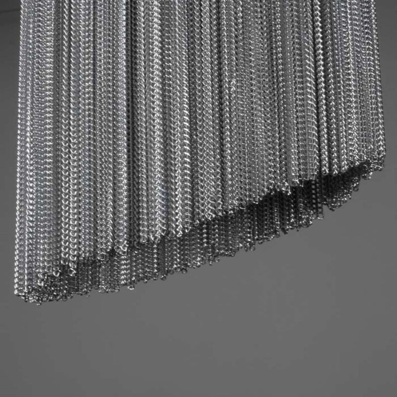 Alisa Oak Aluminium Chain Chandelier