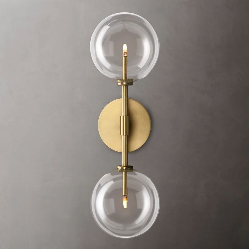 Glass Globe Linear Sconce