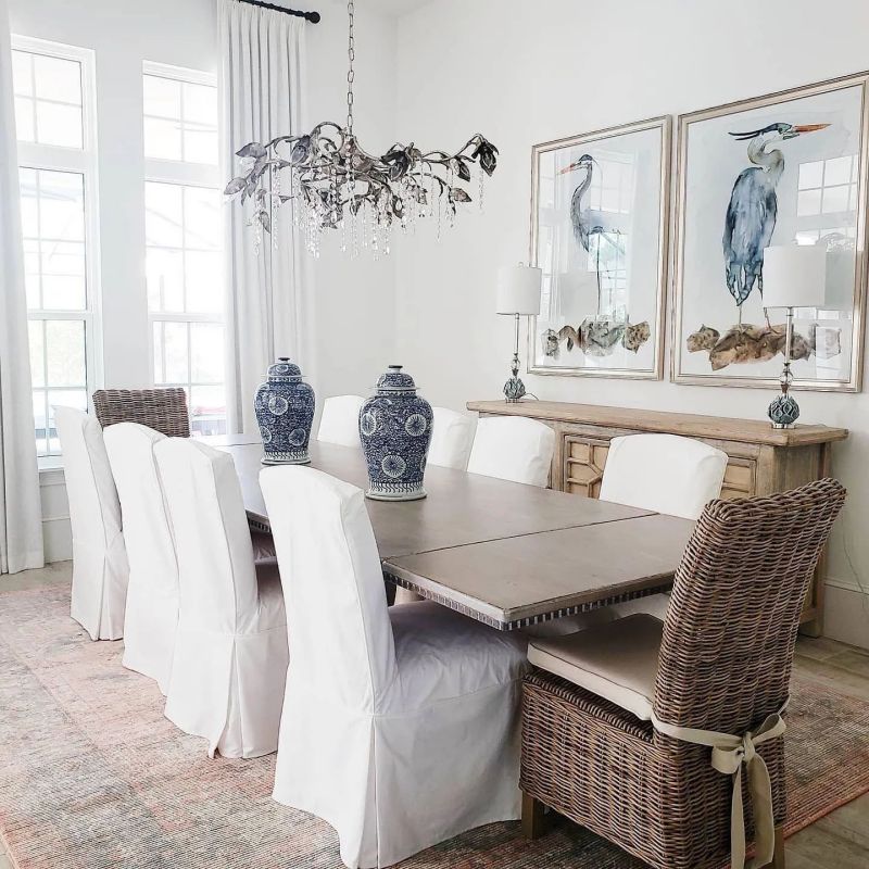 Gothic Viticcio Rectangular Chandelier 52 " 61" 71"- Silver