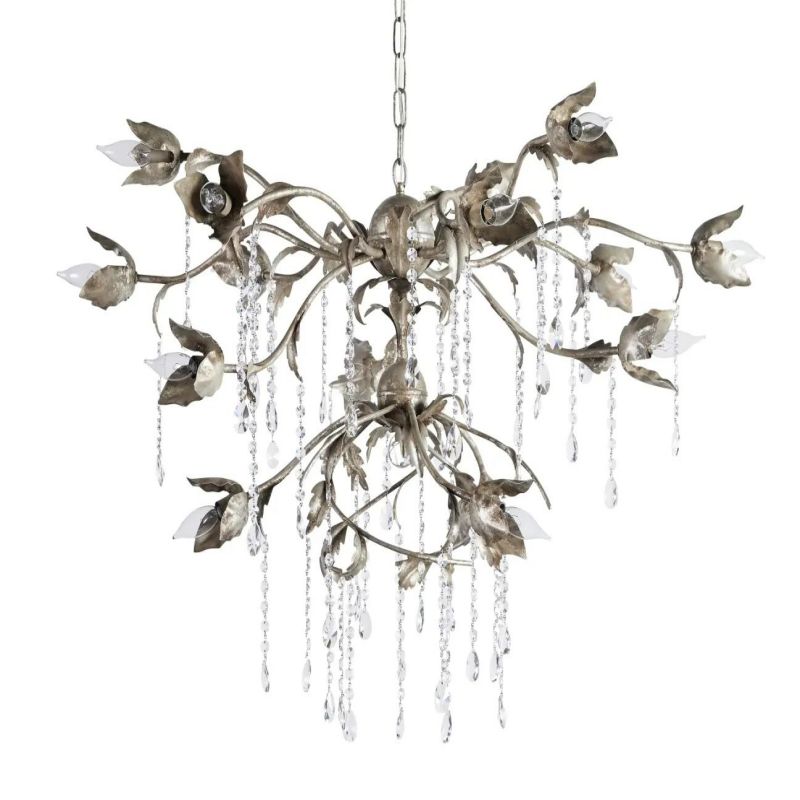 Gothic Viticcio Round Chandelier 40"-Silver