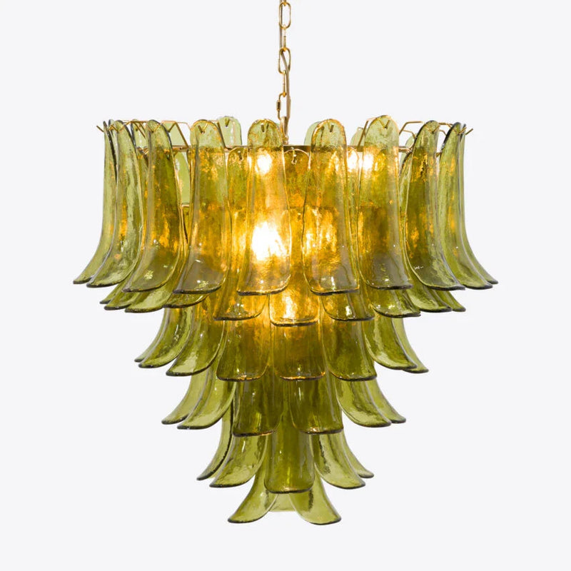 Green Petalo Murano Chandelier