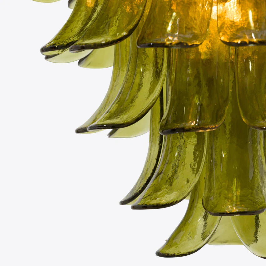 Green Petalo Murano Chandelier