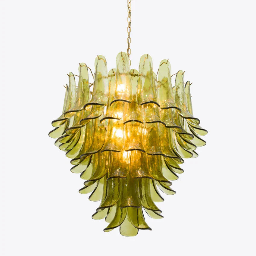 Green Petalo Murano Chandelier