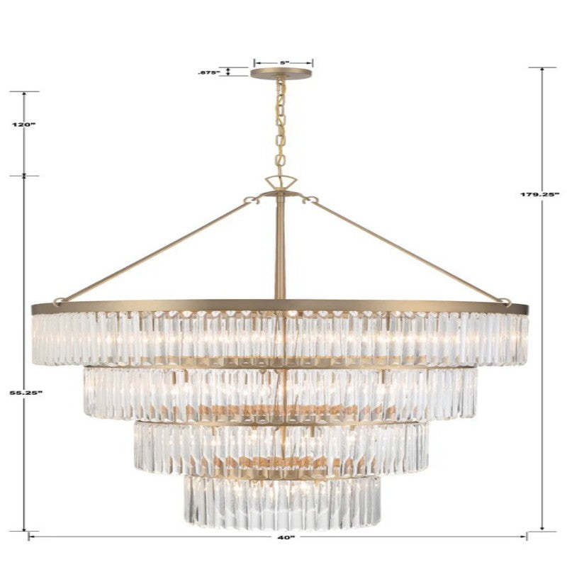 Guyton 4-Tier Round Chandelier 40''D