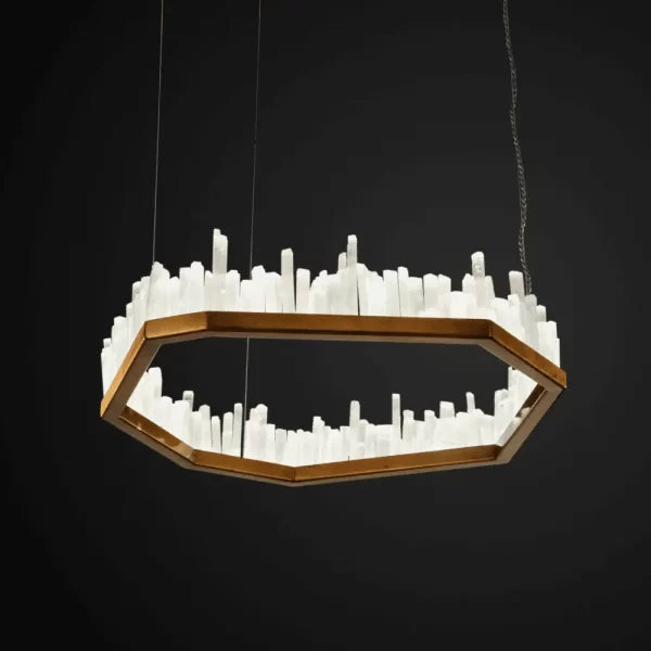 Selenite LED Chandelier San Francisco