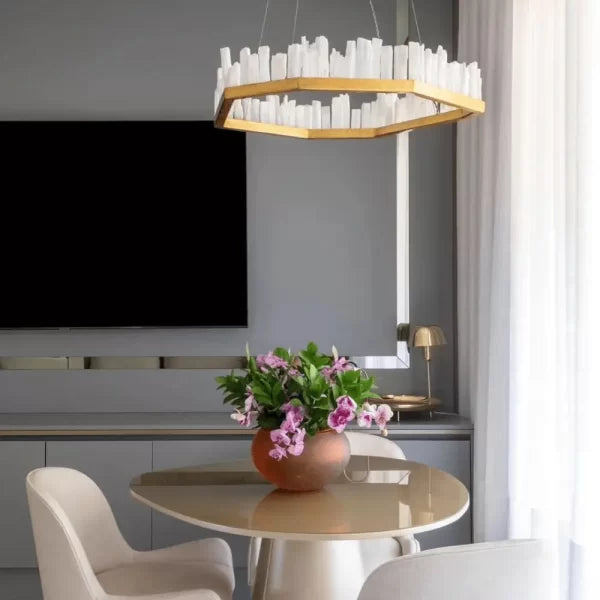 Selenite LED Chandelier San Francisco
