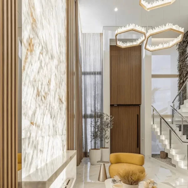 Selenite LED Chandelier San Francisco