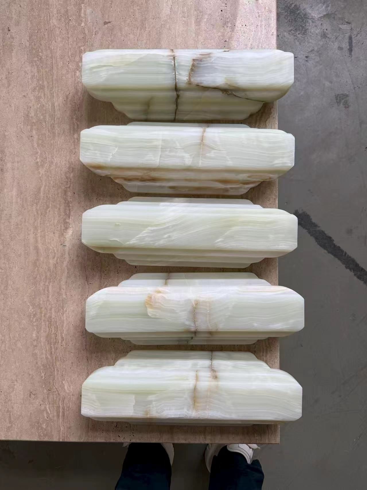 Jewel Onyx Alabaster Wall Lamp