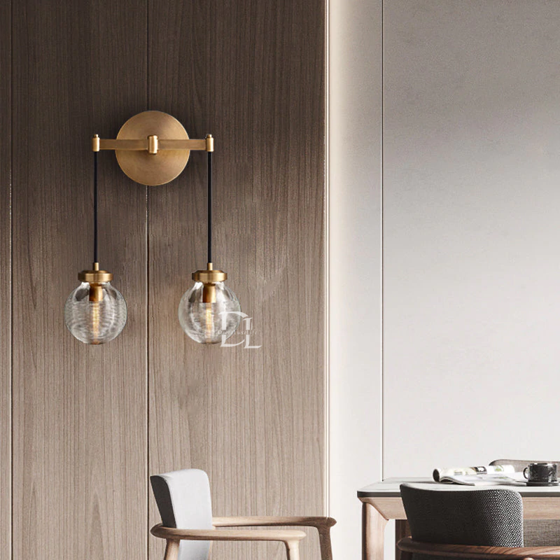 Pearl Spherical Modern Double Wall Sconce