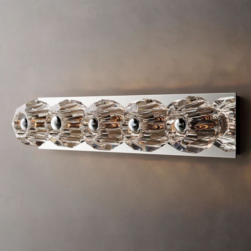 Boule Clear Glass Linear Wall Lamp (long)