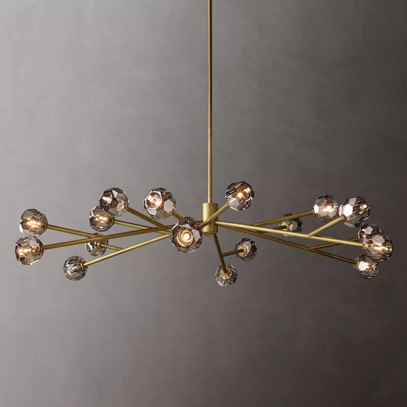 Bouble De Crystal Round Chandelier 72"