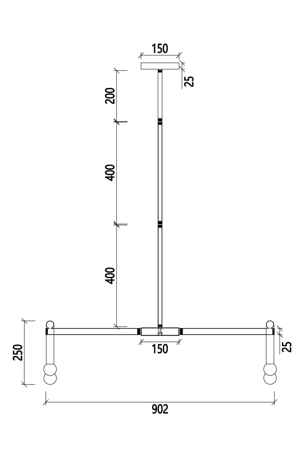 Contemporary Black Pendant Lamp