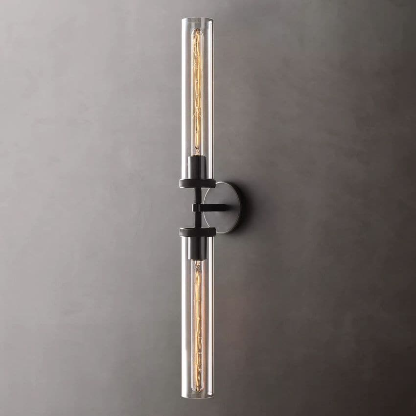 Lambethy Knurled Grand Linear Wall Sconce 31"W