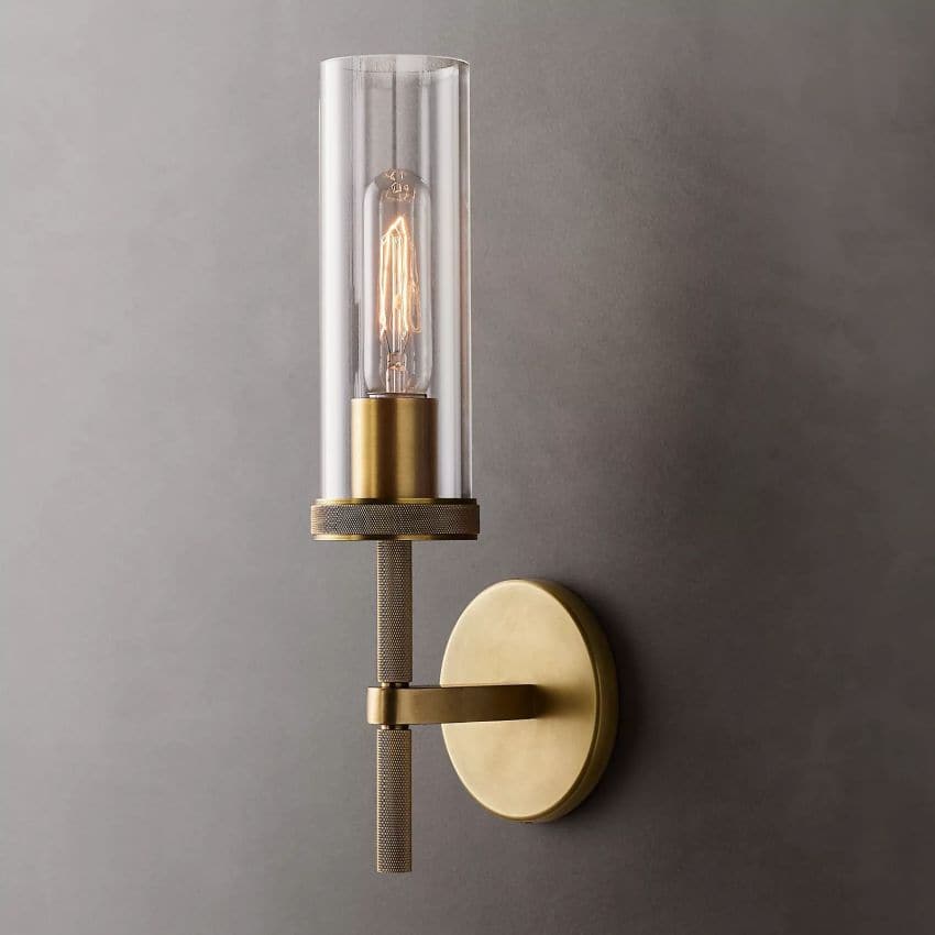 Lambethy Knurled Wall Sconce 14"H