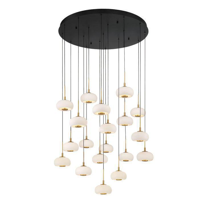 Lanterns Glass 19 Light Round LED Chanderlier