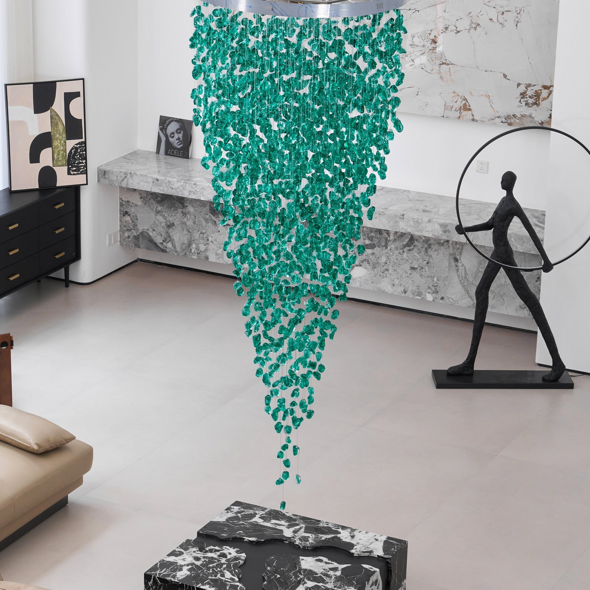 Crystal Stone Chandelier