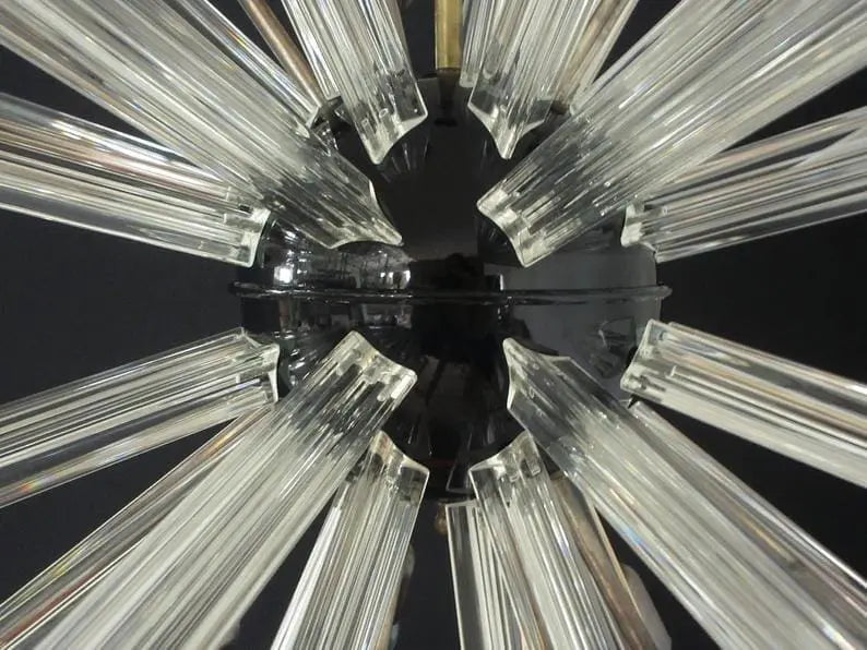 Murano Chandelier – Sputnik – 50 prisms – Transparent