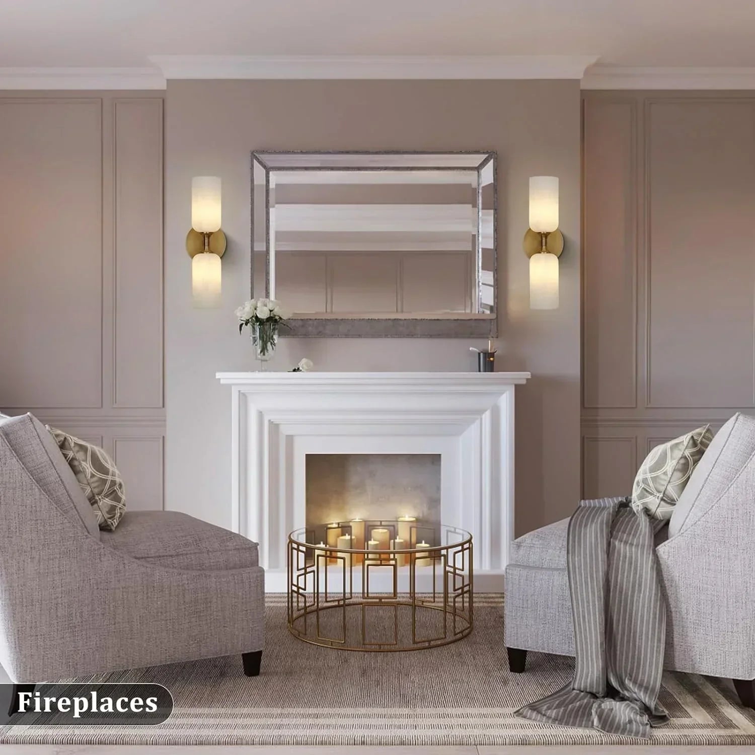 Monty Alabaster Linear Wall Sconce