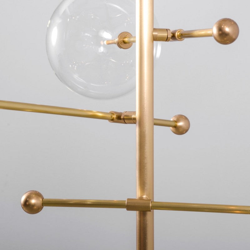 Aero 12-Light Modern Brass Chandelier