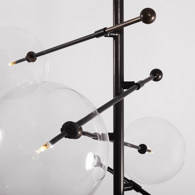 Aero 12-Light Modern Brass Chandelier