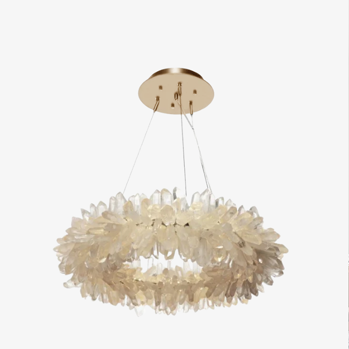 Roxi Quartz Crystal Chandelier 24" 36" 48"