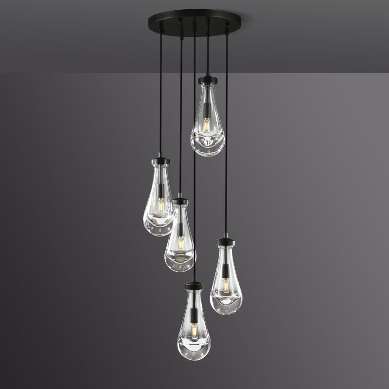 Raindrop Round Chandelier 14" (Cord)