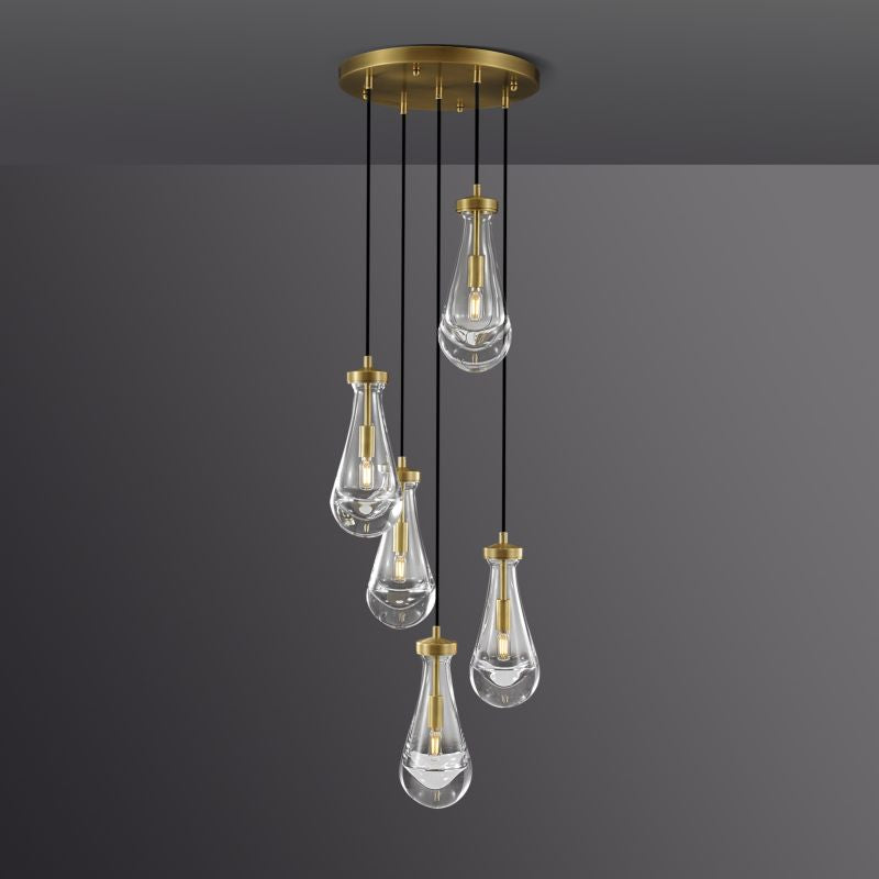 Raindrop Round Chandelier 14" (Cord)