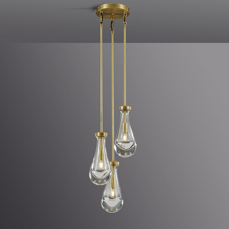 Raindrop Round Chandelier 8" (Rod)