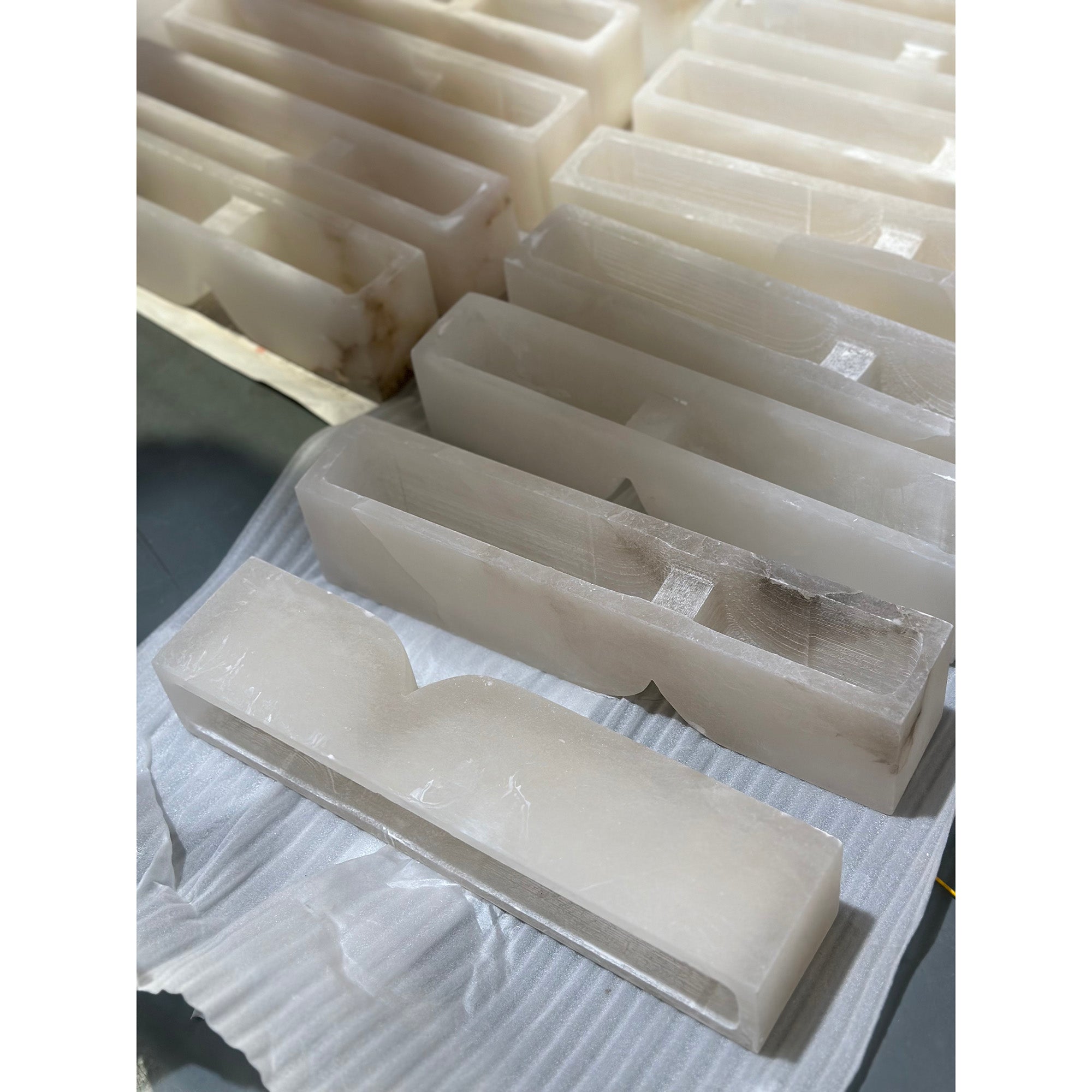 Rectangular Alabaster Wall Lamp