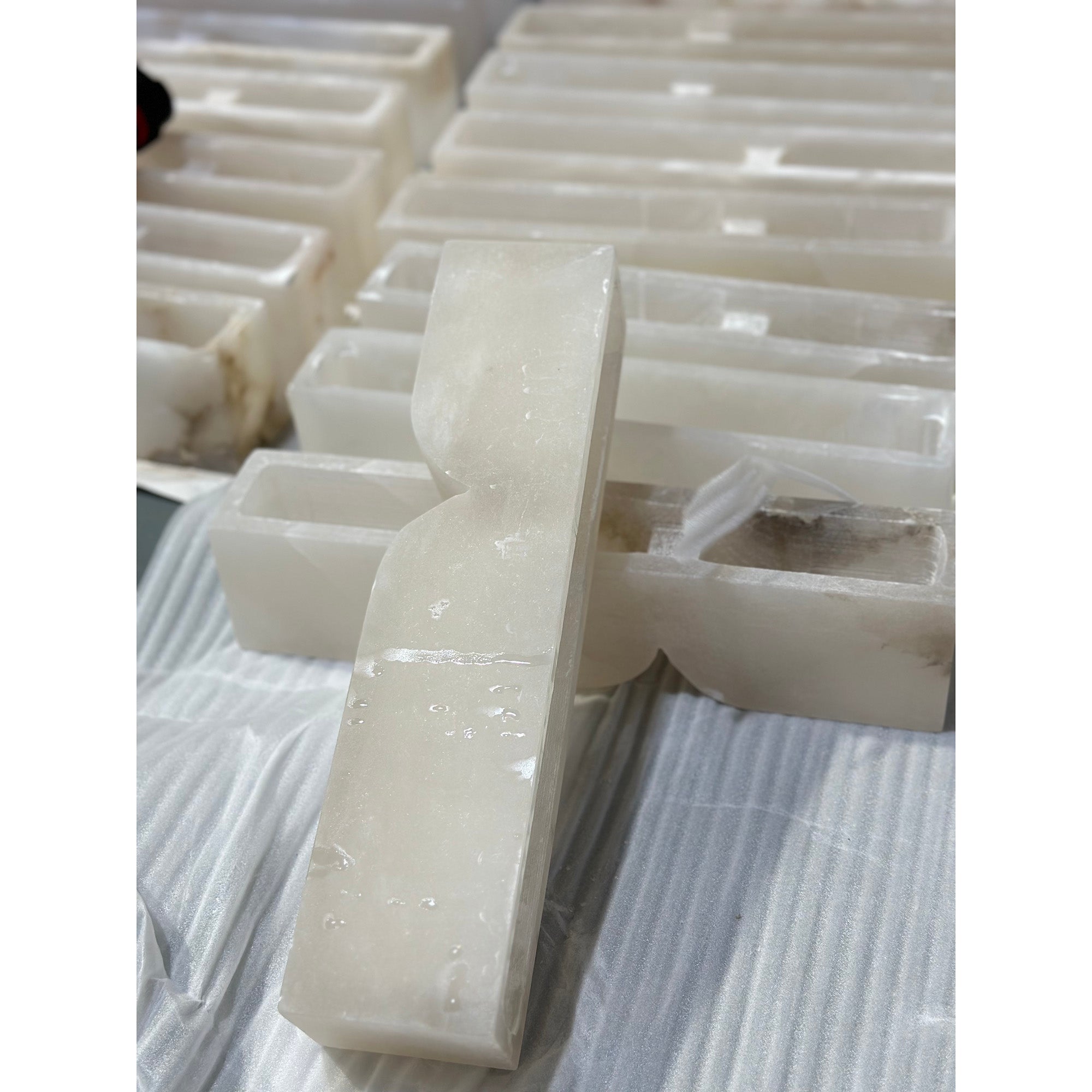 Rectangular Alabaster Wall Lamp