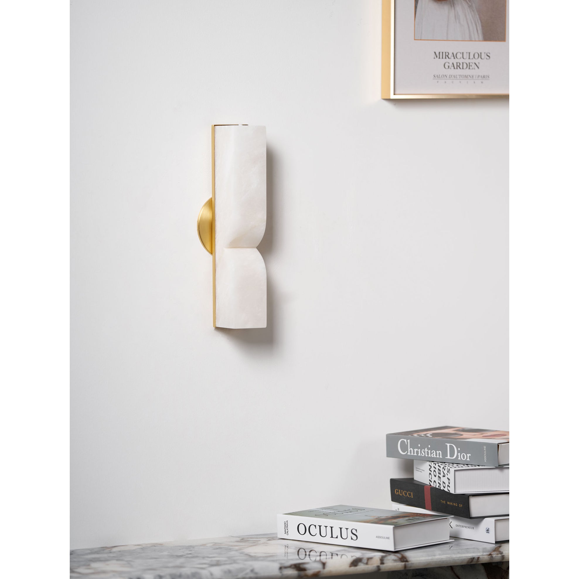 Rectangular Alabaster Wall Lamp