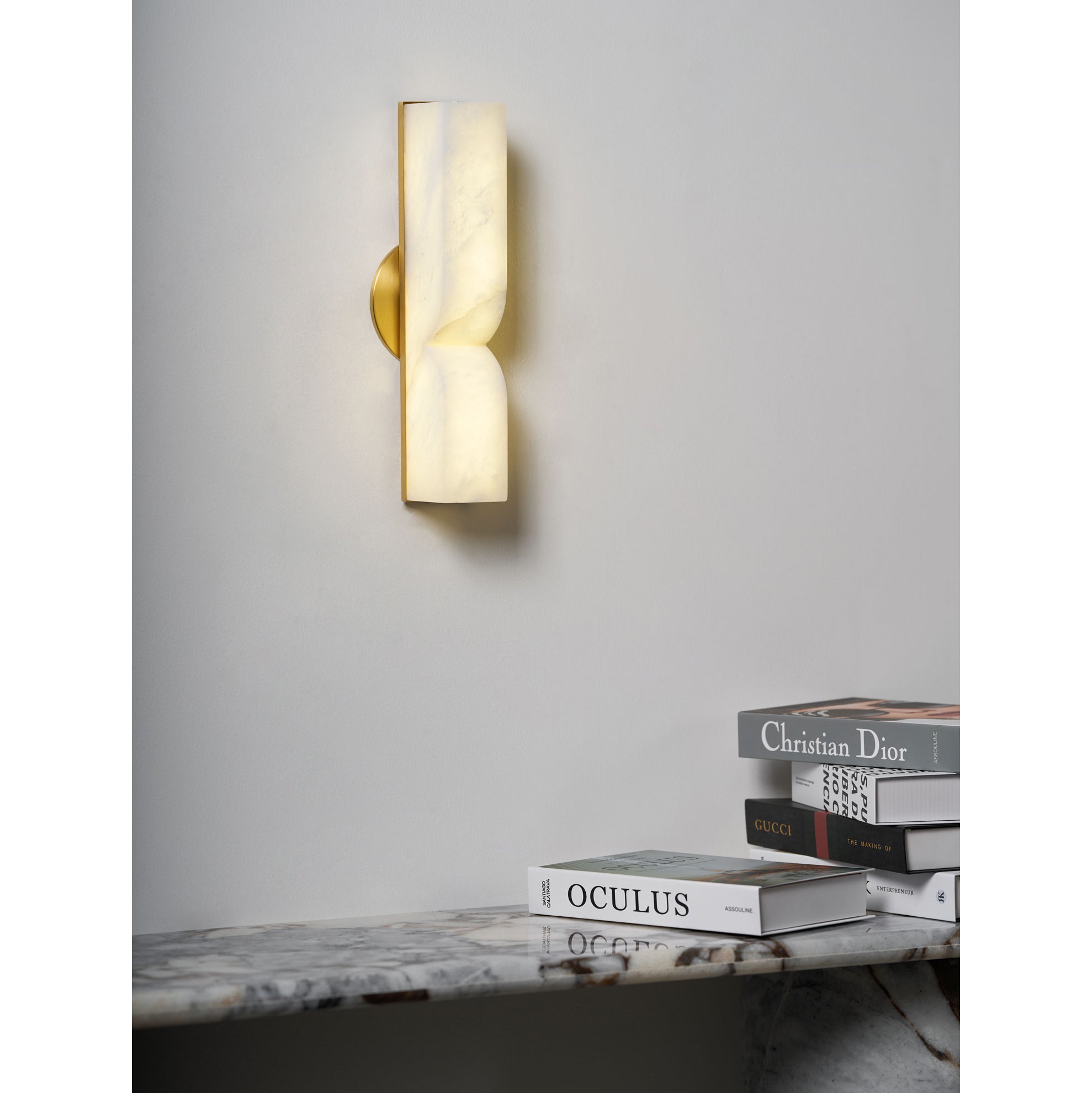 Rectangular Alabaster Wall Lamp