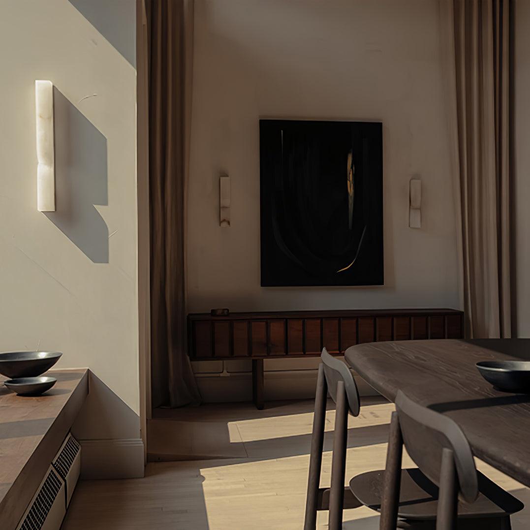 Rectangular Alabaster Wall Lamp