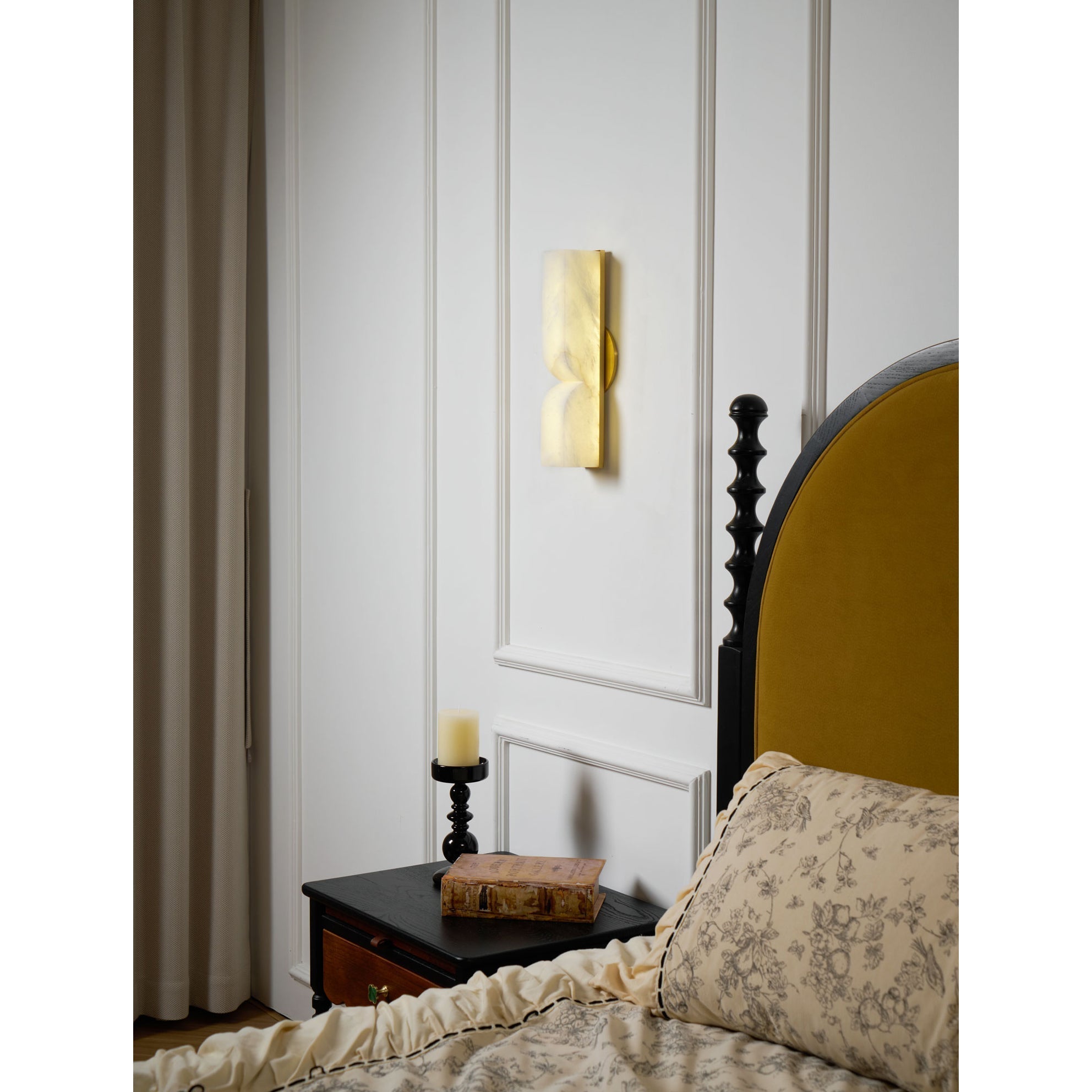 Rectangular Alabaster Wall Lamp