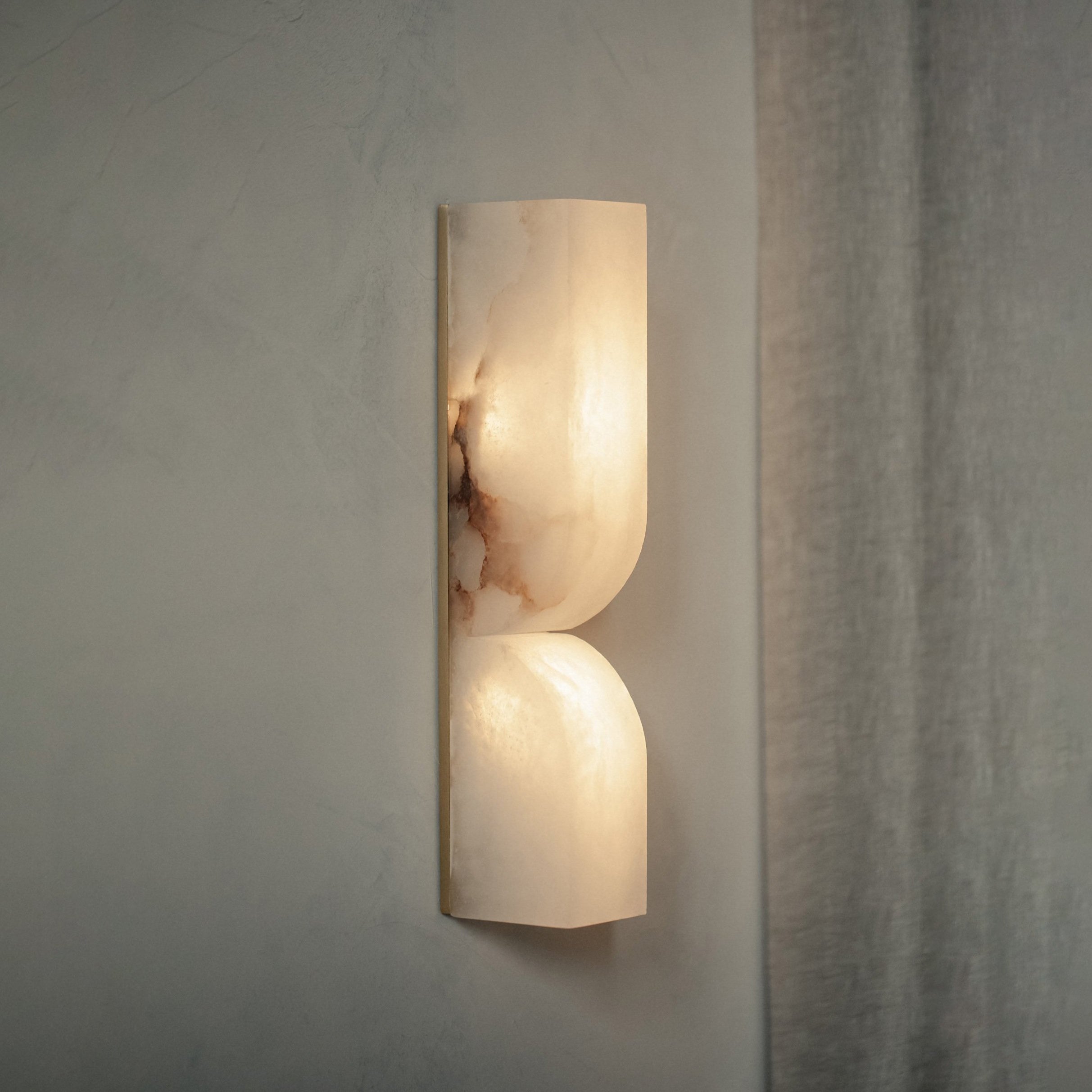 Rectangular Alabaster Wall Lamp