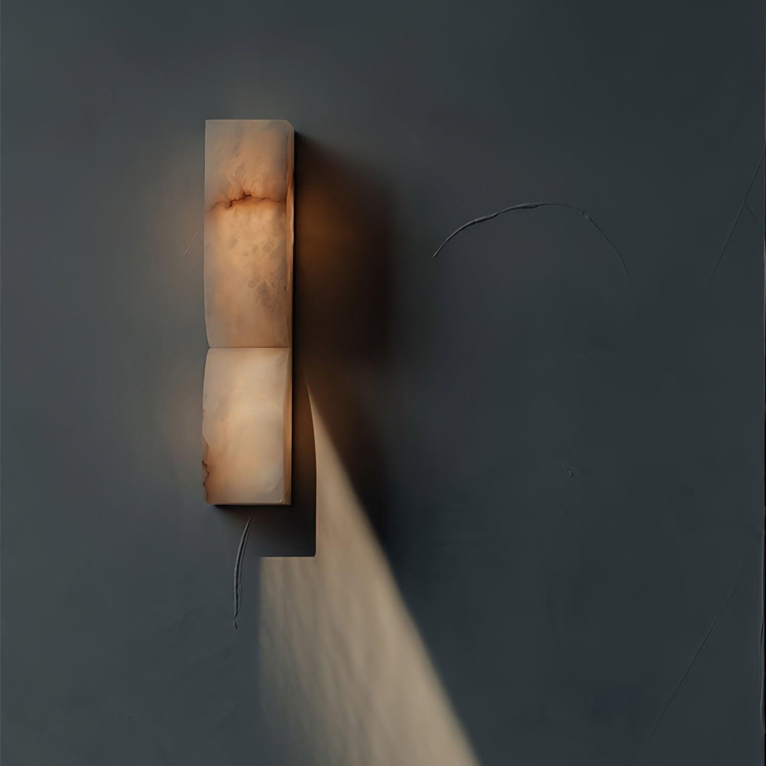Rectangular Alabaster Wall Lamp