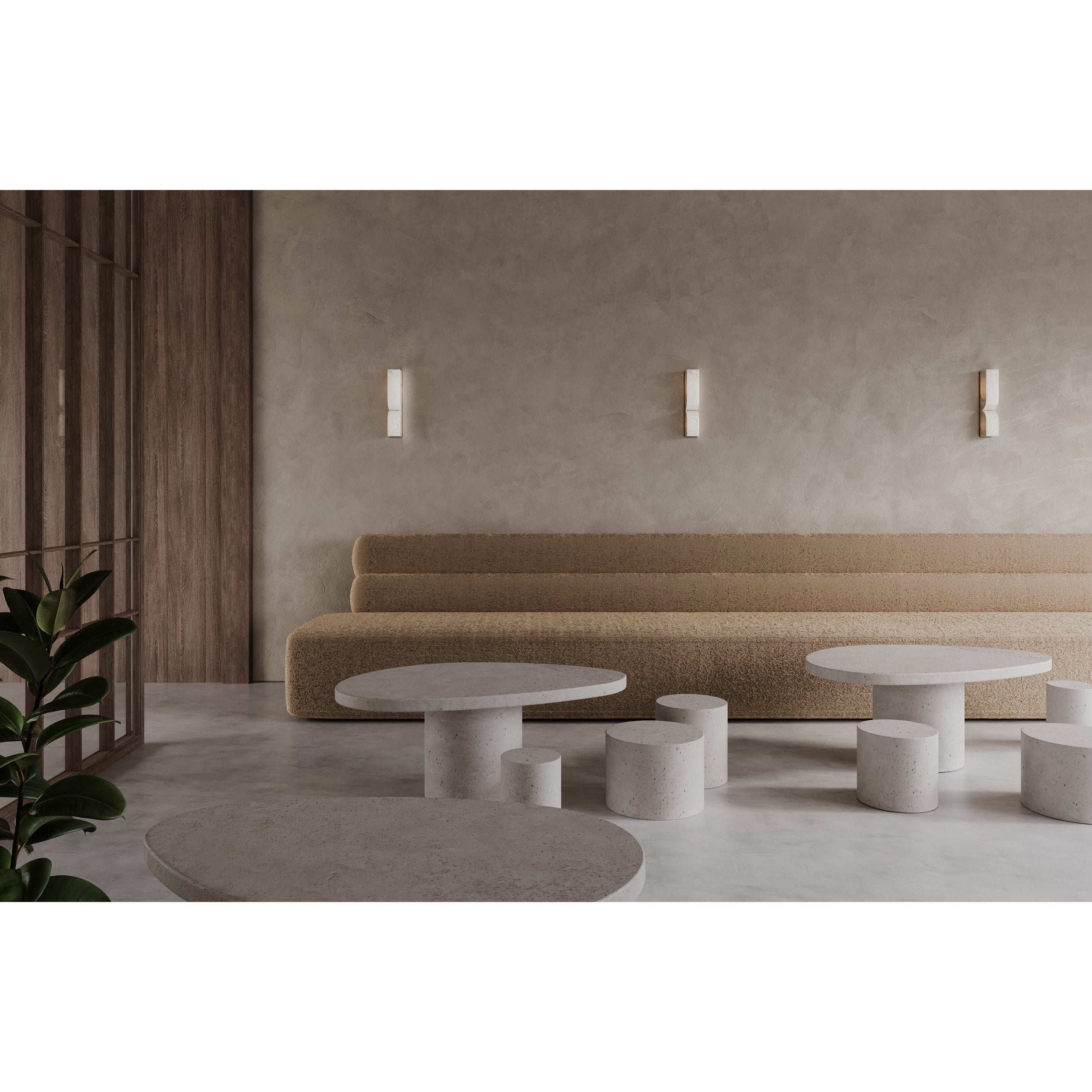 Rectangular Alabaster Wall Lamp