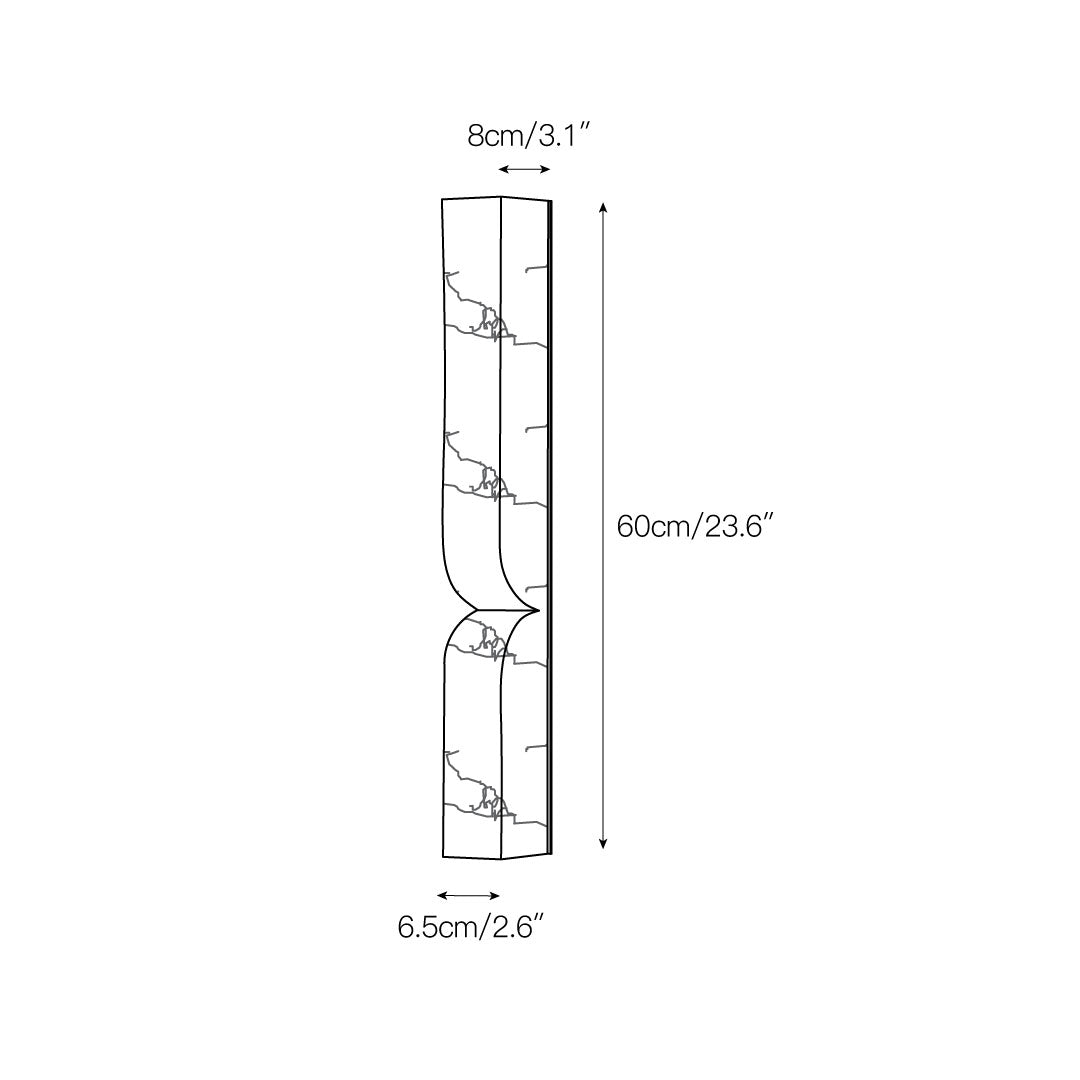 Rectangular Alabaster Wall Lamp