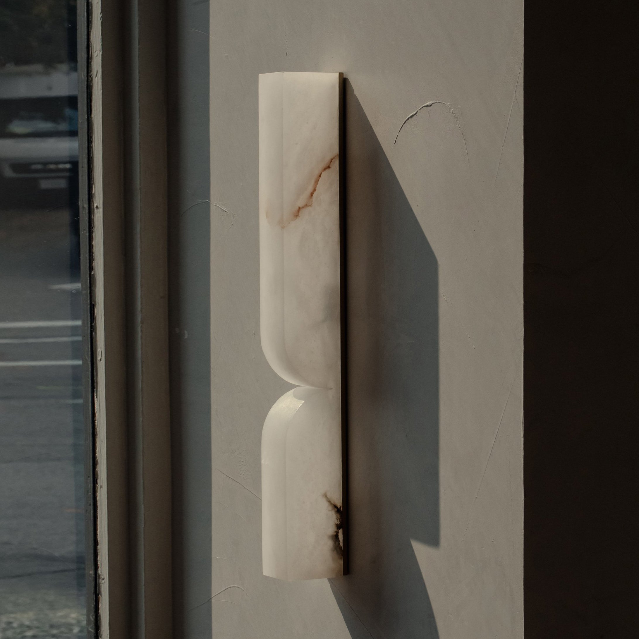 Rectangular Alabaster Wall Lamp