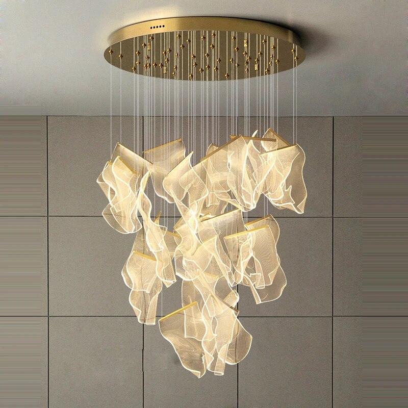 Rinkle Acrylic LED Chandelier